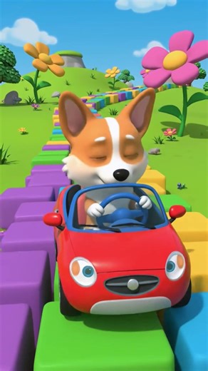 Funny Dog Driving Car 🐶🚗 | Cute AI Animal #shorts