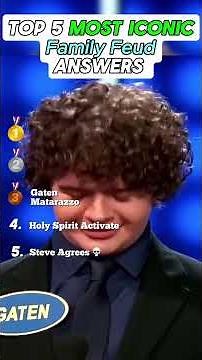 Ranking the MOST ICONIC Family Feud Answers 🤣