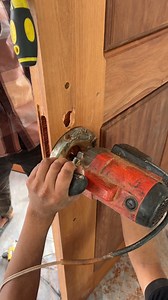9.6K views · 40 reactions | Techniques and Tips To Install Security Wood Door Lock | Daily Works CVR | Facebook