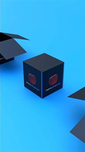 Apple Unboxing Loop Endless Loop #3danimation #apple #satisfying #sounds