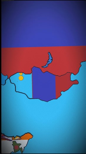 Small Scale Mongolia #minecraft #mongolia #mongolian #asia #eastasia #flags #maps #pixelart #shorts