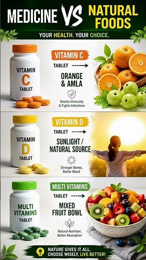 Medicine vs Natural Foods | Are These Foods Nature’s Own Vitamins? 🍊☀️🥝 😱