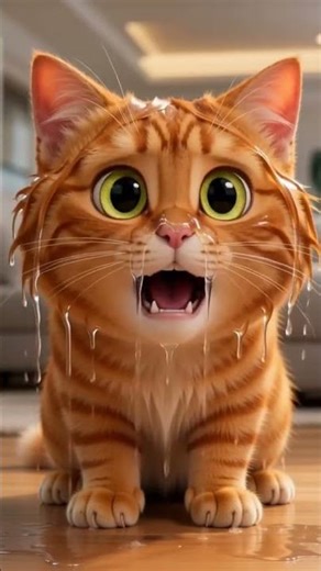 Billi vs Fish 😂 | Funny Story | Cat Funny Shorts 🐱🐟