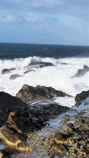 It’s just a thing of beauty. King Tides at Shore Acres. #oregon #kingtides #beauty #pnw #ocean