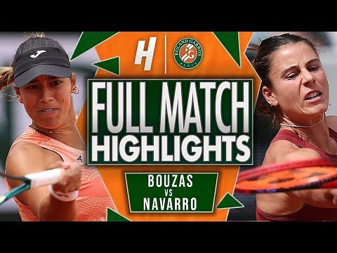 Jessica Bouzas Maneiro vs Emma Navarro - FULL Match Highlights | Roland Garros 2025