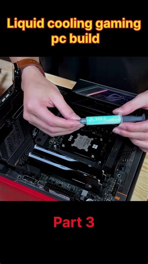 Liquid cooling gaming pc build #liquidcoolingpc #cpucooling #watercoolingpcbuild #ryzen97950x3d
