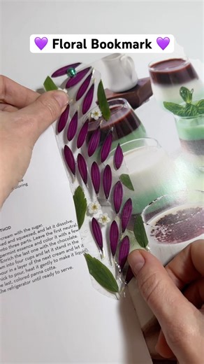 💜 How to Make Beautiful Floral Bookmark Easy at Home #diy