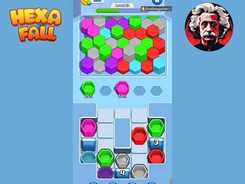 Hexa Fall Color Sort Level 23 Walkthrough Solution