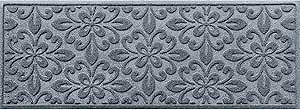 Waterhog Runner Door Mat, 2' x 5' Made in USA, Durable and Decorative Floor Covering, Skid Resistant, Indoor/Outdoor, Water-Trapping, Phoenix Collection, Bluestone