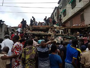 Again four-storey building collapses in Lagos