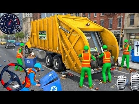 New Trash Truck Driving 2026 - Trash Compactor 3D Truck Games - Android Gameplay