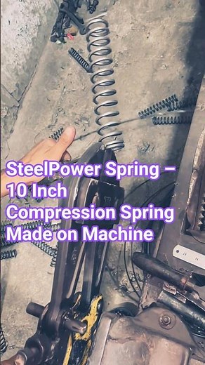 10 Inch Compression Spring Made on Machine | Heavy Gauge No.4 Wire Spring | Iron Craft Engineering