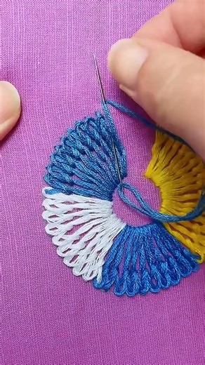 4M views · 16K reactions | Beautiful circle embroidery #fbreelsfypシ゚ #fbreelsfyp #stitch #sewing #design #embroidery #fblifestyle #crafting #reelsfbシ | Hand Embroidery Designs by Priyanka | Facebook
