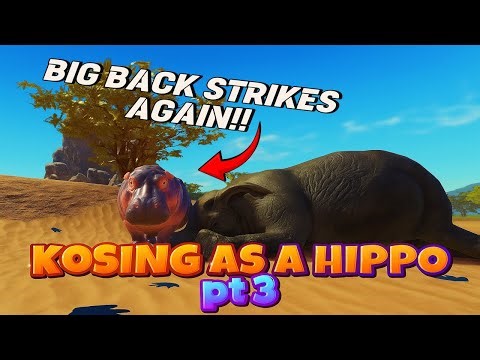 KOSING PLAYERS AS A HIPPO IN SAVANNAH LIFE ROBLOX PT 3!