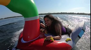 Solstice Lay-On Decoy Duck Towable Inflatable Raft, Multicolor, one Size