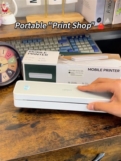 Smallest printer I've ever seen! 🤏#InklessPrinter #ThermalPrinter #TechTok #TikTokMadeMeBuyIt #AmazonFinds #MustHaves #TechDeals