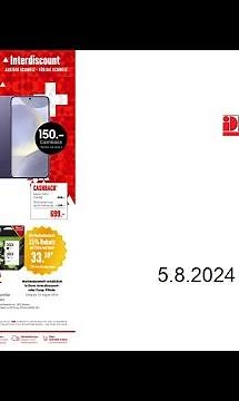 Interdiscount Prospekt (CH) - 05.08. - 18.08.2024
