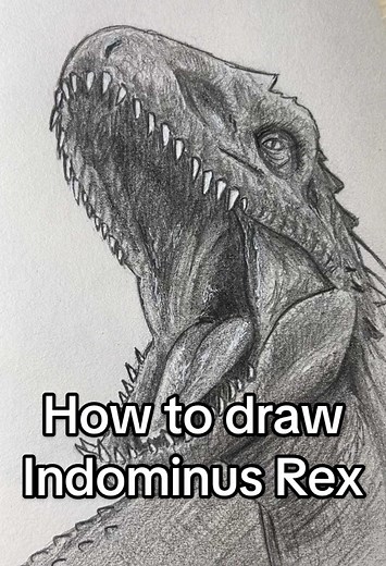 Indominus Rex Drawing Tutorial from Jurassic World