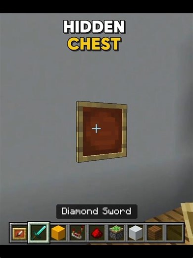 Minecraft Hidden Chest 🧰 (MONTAGEM HIKARI) #minecraft #shorts
