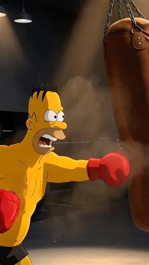 "276 Subscribers! Homer Punches 11 Times – Subscribe & We Get STRONGER! 💪🍩 Simpsons 3D"
