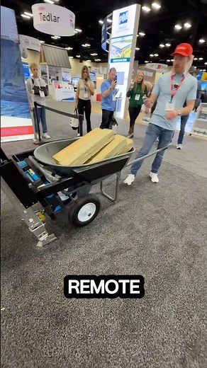 Most Innovative Product: This is the Load Runner from @The Catch-All #roofing #cleanup #wheelbarrel