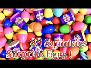 ASMR 88 squinkies MYSTERY SURPRISES Satisfying Unboxing NO Talking Video