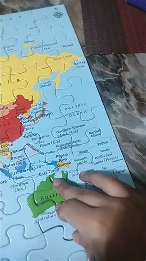 world map puzzle completed yay!!