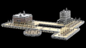LEGO MOC-103122 Dexter's Diner hub (outside) from LSW: The Video Game (Star Wars > Ultimate Collector Series 2021)