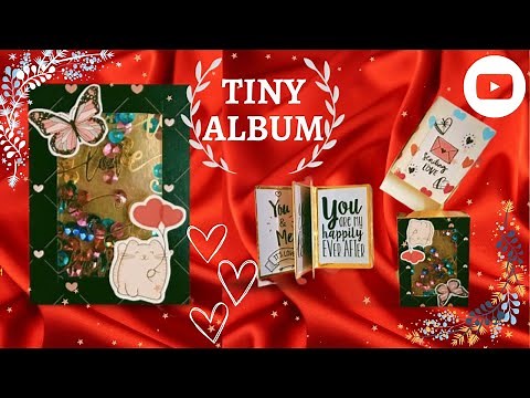 Tiny Album Tutorial | How to make Tiny Album | Anniversary Album | Smallest Scrapbook | Mini Album
