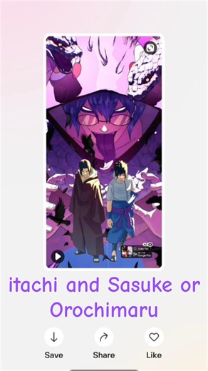 itachi and sasuke or Kabuto 😱 ...
