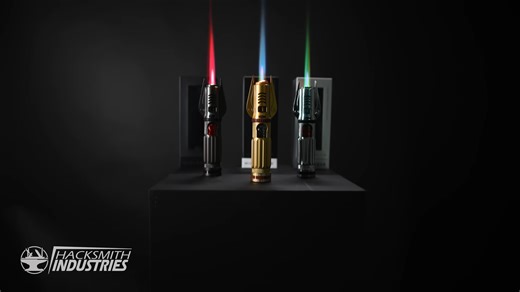 The mini lightsabers built over 3 years of work