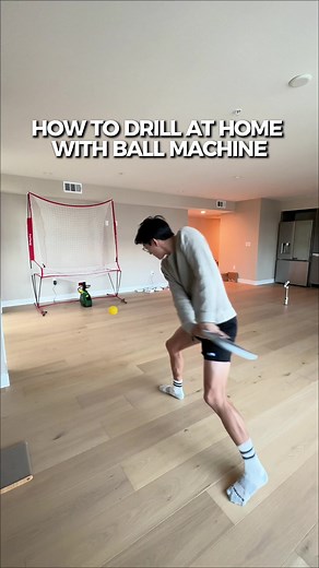 Home Tennis Ball Machine Drills: Forehand & Backhand Practice