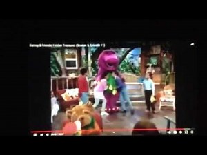 Barney & Friends Barney Kids Hidden Treasures It's Time To Go Goodbye Barney Normal And Slow 1999