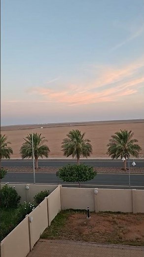 Desert sunset view beautiful evening sky #DesertSunset #SunsetView #NatureVibes #Shorts