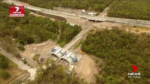Construction sites are usually for residential development, upgrading roads or building new businesses. But one site at Drewvale is stopping traffic because its creating an animal bridge. www.7plus.com.au/news #7News | 7NEWS Brisbane