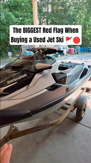 The BIGGEST Red Flag When Buying a Used Jet Ski 🚩🛑 #pwc #seadoo #yamaha #usedpwc #ocmd #oceancity