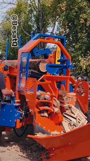 Ultra Fast Firewood Processor Machine Cutting & Splitting Logs