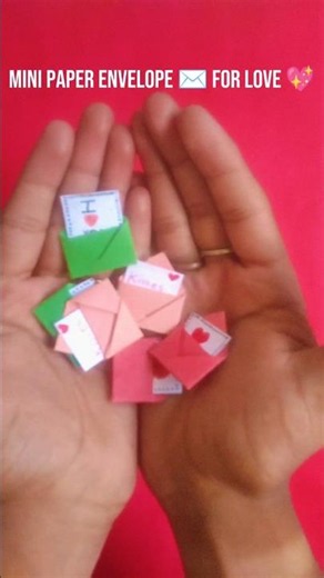 Cute DIY Mini Paper Envelope! ✉️❤️ | #shorts #paper #craft