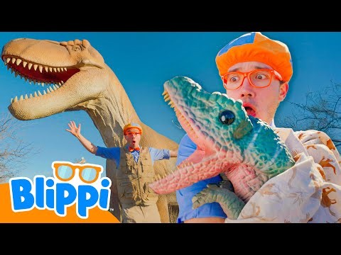 Dinosaur Babysitting?! | 🐾 Blippi & Meekah Animals & Dino's For Kids 🐾