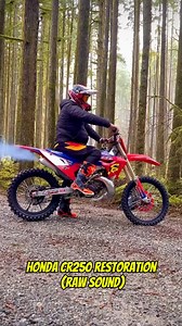 💯Honda CR250 restoration (Raw Sound) #dirtbike #motocross #enduro #2stroke #mxgp | Mike's Bike77