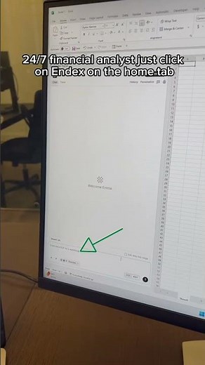 Meet your new 24/7 built-in financial analyst. 🤯 #excel #ai #endex #exceltips