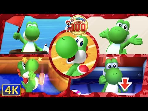 All Minigames (Yoshi gameplay) | Mario Party: The Top 100 ⁴ᴷ
