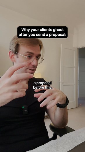 Most freelancers lose deals for one simple reason: they email proposals instead of presenting them. When a client reads your proposal alone, they invent objections you’re not there to neutralize. When you walk them through it live, you control the narrative: the goals, the plan, the ROI, the price. If you want to close more projects without dropping your rate, 💬 comment PROGRAM and join 1,200 others in The Freelancing Program. | Jamie Brindle