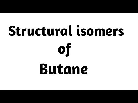 Draw structural isomers of butane