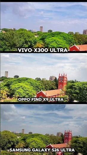Samsung Galaxy S26 Ultra vs Vivo X300 Ultra vs oppo Find X9 Ultra Photography Test Camera zoom test
