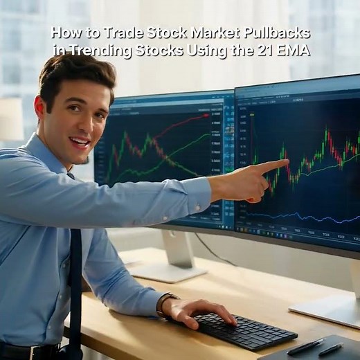 How to Trade Stock Market Pullbacks in Trending Stocks Using the 21 EMA
