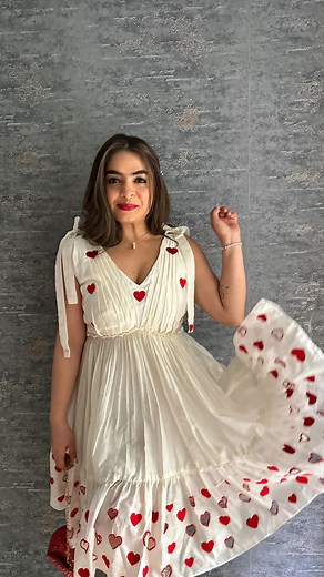 Gurleen Gambhir Khakhar on Instagram: "#collaboration Let the world be your runway! Styling two of the prettiest outfits I got my hands on! Gear up for a casual hangout or your client meetings in this cosy white co-ord set, and switch into the “Little Hearts” dress for a cute date or brunch with friends! Doll up for every occasion with the best fits from @mohaa_houseofdesign"
