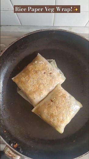 Crispy Rice Paper Veg Wraps | Easy, Tasty & Totally Irresistible! 🌯🔥 #ricepaper #healthyfood