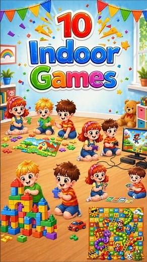 10 Indoor Games for Kids | Fun Games to Play at Home | Family & Friends Activities #kidslearning