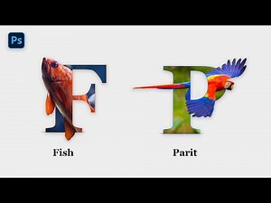 Photoshop Tutorial | Animal Letter Poster Design - Create Stunning Wildlife Typography Art"